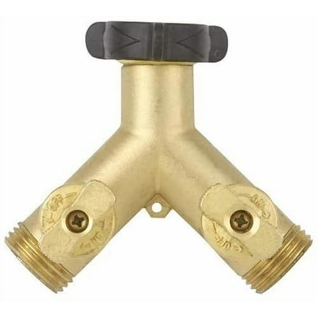 Gilmour High Flow Brass Dual Shut-Off Valve