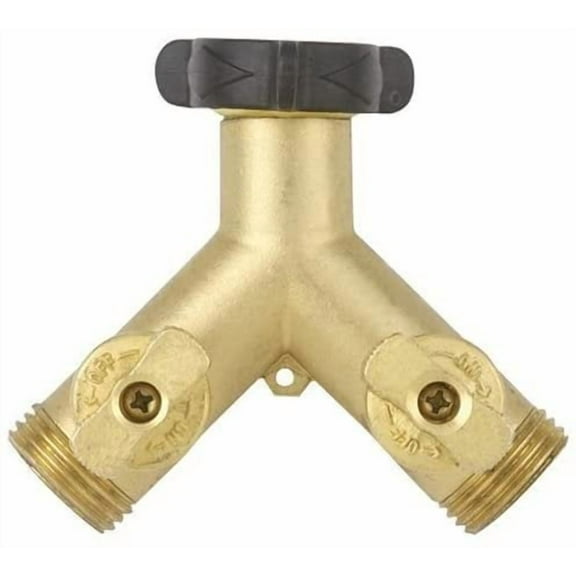 Gilmour High Flow Brass Dual Shut-Off Valve