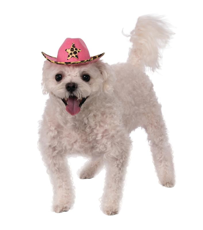 Rubies Pet Shop Boutique Pet Halloween Costume Accessory Pink Cowboy Hat For Dog or Cat S/M