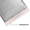 thumbnail image 3 of 8NET 6.5x10.5" Cool Shield Thermal Bubble Mailers, Case of 150 Foil Matte Glamour Mail Envelopes, Self Sealing Adhesive Water Tear and Puncture Resistant Cool Shipping package, 3 of 7