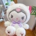 thumbnail image 3 of Sanrio-muñeco de peluche con diseño de oso blanco para niños, muñeco de peluche con diseño de oso cruzado de la serie Kuromi Melody Cinnamoroll, 3 of 4