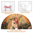 thumbnail image 4 of Rateoe Countryside Fruit White Horse Print Christmas Tree Skirt 48" for Xmas Holiday New Year Party Circle Tree Mat Ornaments Decoration, 4 of 7