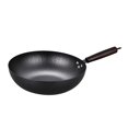 thumbnail image 4 of GUOOL Wok Pan Cookware 32cm Wood Handle Pots Gas Pans General Nonstick Coating Honeycomb, 4 of 9