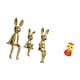 thumbnail image 5 of Figura decorativa de conejos y serpientes, ideal como centro de mesa, escritorio, armario, estantería, sala de estar u oficina. Recuerd, 5 of 8