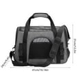 thumbnail image 2 of Tvtnvo Dog Carrier Pet Carrier Portable Dog Travel Bag Breathable Scratch Resistant Mesh Head Out Safety Opening Lightweight Shoulder Tote for Travel Walking Shopping Gray 16.1x12.2x9.4in, 2 of 5