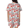thumbnail image 4 of Womens Pajama Sets With Pocket, Forest Mushrooms Lounge Sets Short Sleeve Sleepwear PJ Sets for Women, 4 of 6