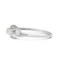 thumbnail image 4 of 10k White Gold Freshwater Cultured Pearl And Diamond Satin Finish Ring, 4 of 6