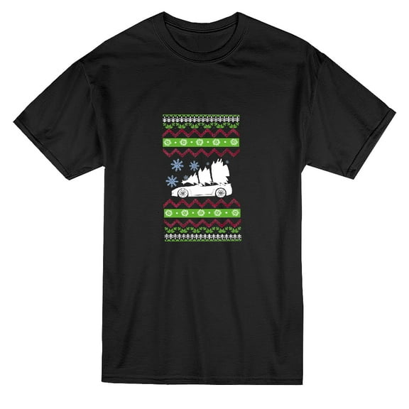 Ugly Christmas Tree Car Men T-Shirt, Male Medium