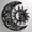 Ver A, variant on Sun and Moon Metal Wall Sculpture, Laser Cut Crescent Steel Decor