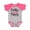 Baseball Heather and Hot Pink, variant on Daddy's Little Princess Girls Baby Bodysuit
