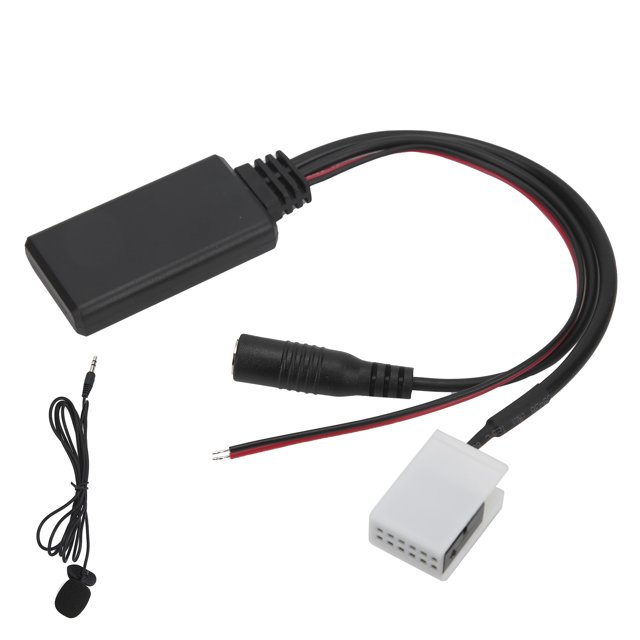 AUX-IN Adapter, 12pin Auxiliary Input Cable Light Weight Asy To Carry and Stor for RCD210 RCD300 for RCD310 RNS310 MFD2 for Phone or Pad