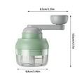 thumbnail image 3 of TIELUTT Manual Garlic Chopper Mini Portable Veggie Cutter 100ML Nut Grinder Kitchen Chopper Handheld Food Gadgets for Work String Chopper Manual Food Processor 2 Cups Vegetables Chopper Tortilla Roll, 3 of 6