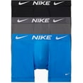 thumbnail image 2 of Men's Nike 3-Pack Dri-FIT Essential Microfiber 6" Boxer Briefs Color: Blue Grey Black Size: S, 2 of 4