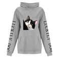 thumbnail image 5 of Fiaer,Oversized Hooded Sweatshirts for Women,Womens Loose Fit Long Sleeve Casual Cat Letter Printed Hoodies,Women's Trendy Drawstring Cozy Hooded Pullovers Grey4 M, 5 of 5