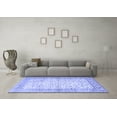 thumbnail image 3 of Ahgly Company Machine Washable Indoor Rectangle Oriental Blue Traditional Area Rugs, 6' x 9', 3 of 4