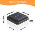 thumbnail image 3 of NANDIYNZHI Solar Post Cap Lights,3.2 x 3.2 Inches Solar Post Cap Lights Waterproof Brightness LED Lighting Decor for Garden Deck Patio,Solar Lights Outdoor,Solar Lights,Solar Fence Lights,Style C, 3 of 9