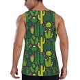 thumbnail image 3 of Xecao Cactus 1 Men's Tank Top Workout Quick Dry Sleeveless Gym Jogging Muscle Shirts Summer Swim Beach Tops, 3 of 9