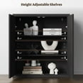 thumbnail image 4 of SICOTAS Modern Black Sideboard Buffet Cabinet with Storage Set of 3, Adjustable Shelf, 2 Doors - Credenza for Living Room, 4 of 9