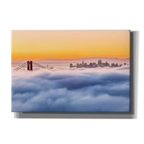 Epic Graffiti 'Morning Fog' by Ann Gordon, Giclee Canvas Wall Art, 26"x18"