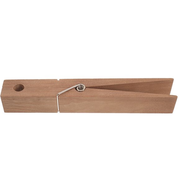 ETHZZLE Light Brown Wooden Clothespin for Bedroom Use 1Pcs 8.7x2x1.6in