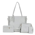 thumbnail image 1 of 4 unids/set patrón Litchi mujeres bolsos de hombro embrague Totes tarjetero (gris) Tmvgtek Oficina Multiescena Multifunción, 1 of 9