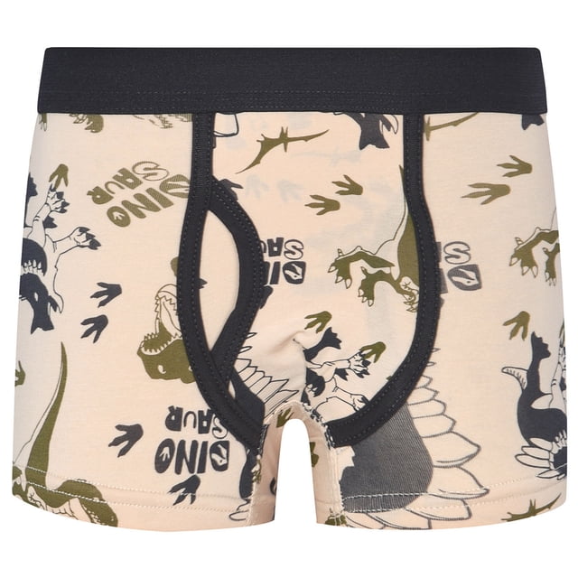 MIASHUI Boys Boxer Shorts Cotton Pattern Boxer Brief Underwear,Beige,8-9 Years