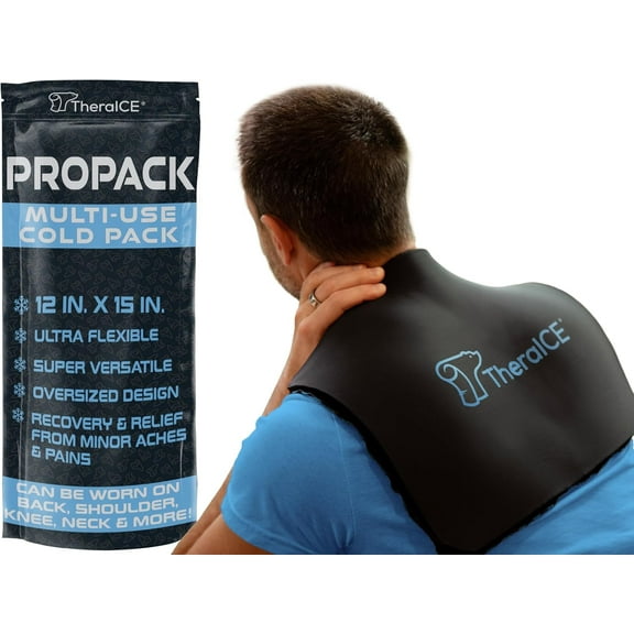 TheraICE PROpack Cold Therapy Gel Ice Packs, Versatile Reusable Ice Packs for Back, Knees, XL