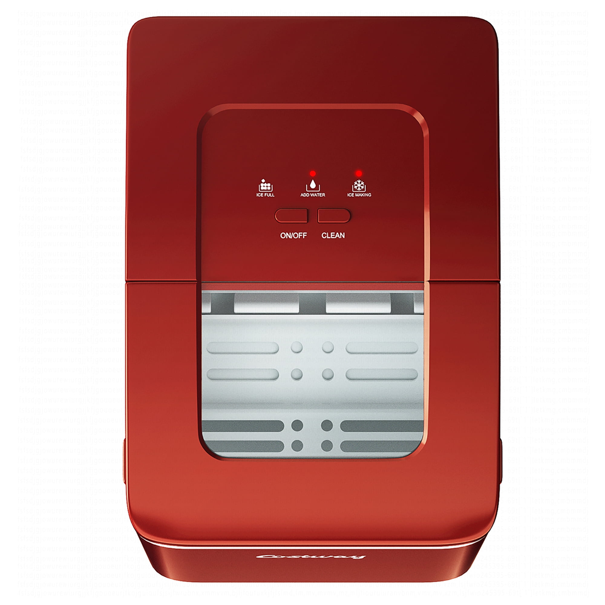 Costway Portable Ice Maker Machine Countertop 26Lbs/24H Self-cleaning w/ Scoop Red