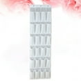 thumbnail image 3 of OUNONA Hanging Door Shoe Storage Organizer with 24 Pockets, Multi-Purpose Cloth Bag for Shoes, Keys, Phones, and Small Items - White, 3 of 7