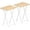 Natural + White, variant on Folding TV Tray Tables, Set of 2 Side Table for Small Space, Industrial Snack Tables for Eating at Couch, Stable Metal Frame, Easy Assembly, Space Saving,Black