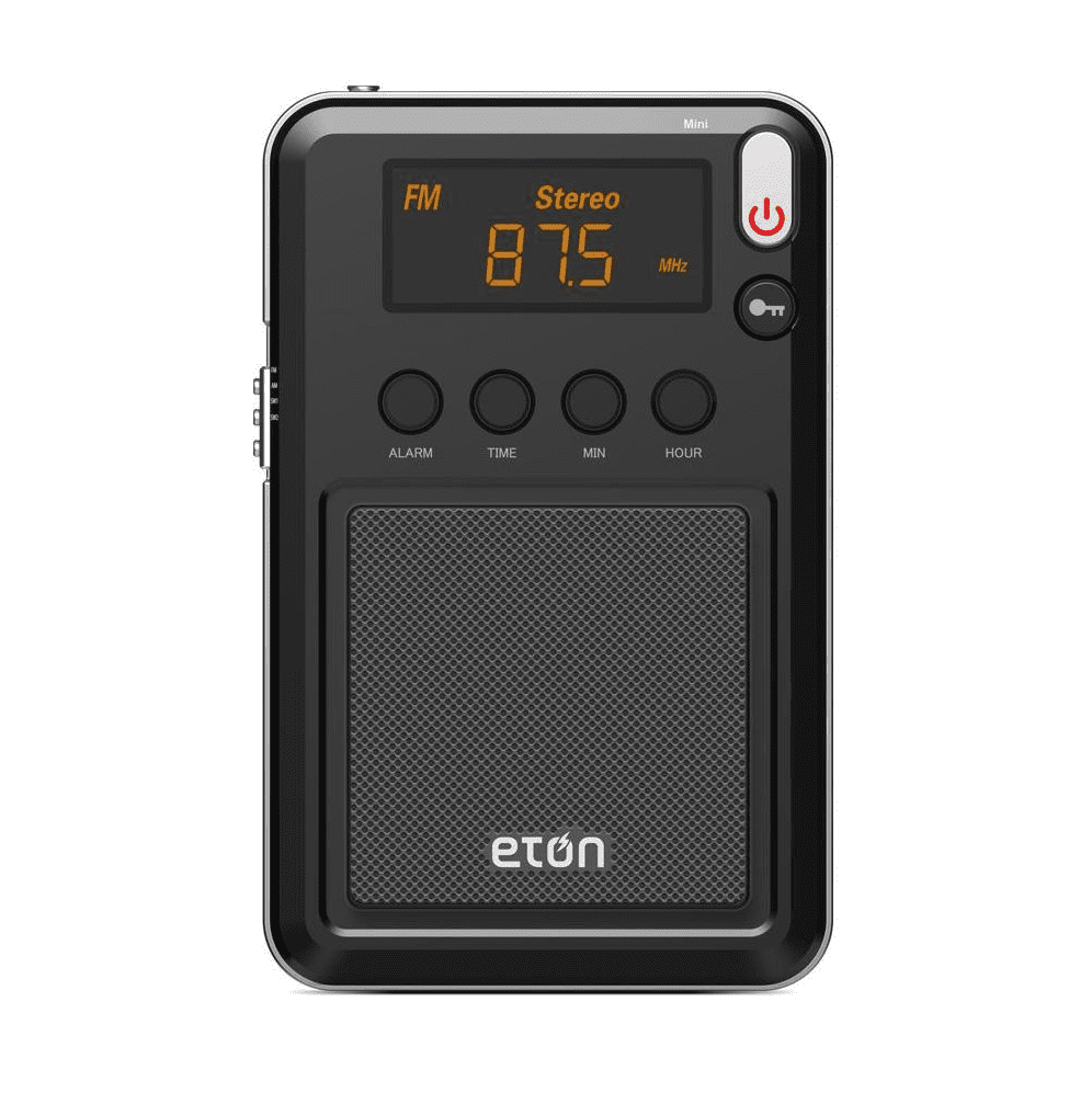 Eton Portable AM/FM Radio, Black, NGWMINIB