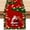 Red, variant on Apmemiss Red Christmas Table Runner with Santa Print, Festive Tablecloth Border for Dining Coffee Table, Holiday Party Decoration, Washable Fabric Decor