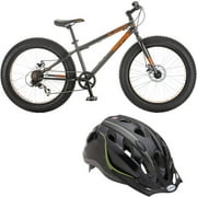 24" Mongoose Logan Boys' Mountain Bike and Bonus Helmet