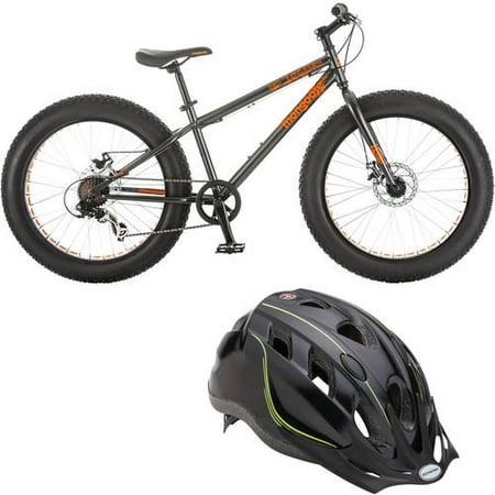 24" Mongoose Logan Boys' Mountain Bike and Bonus Helmet
