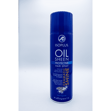 Isoplus Oil Sheen Protective Hair Spray with Silk Amino Acids for Dramatic Shine, 11.0 oz, Unisex