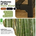 thumbnail image 6 of Bamworld Plant Stand Black Plant Shelf Indoor Plant Table for Multiple Plants 3 Tiers 7 Pots Ladder Plant Holder Table Plant Pot Stand for Window Garden Balcony Living Room, 6 of 6
