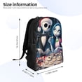thumbnail image 4 of Goofa The Nightmare Before Christmas Pattern Large Capacity Backpack – Padded Laptop Compartment, Ergonomic Design for School, Work, Travel, and Outdoor Activities, 4 of 8