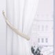 thumbnail image 4 of Paquete de 2 alzapaños de algodón para cortinas, hebilla decorativa de algodón tejido para cortinas, alzapaños para ventanas, dormitorios, cafeterías y salas de recepción - Cáñamo, 4 of 5