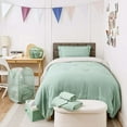 thumbnail image 2 of Ravure College Dorm Room Essentials Complete Set, Twin XL Comforter Set, Dorm Bedding, Twin Xl Bed In a Bag Comforter Set with All Dorm Accessories and Bedding, Sage Green, 2 of 6