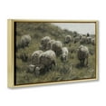 thumbnail image 4 of Stupell Industries Sheep At Pasture Landscape Painting Gold Floater Framed Canvas Art Print Wall Art, 31 x 21, 4 of 10