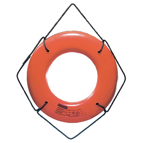 Jim-Buoy JBO-X-24 JBX-Series Life Ring without Beckets - 24", Orange