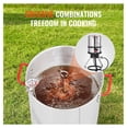 thumbnail image 4 of Turkey Deep Fryer 30-qt, Outdoor Aluminum Boiler Steamer Kit, 54,000 BTU Burner, Propane Gas Fryer for Turkey, Seafood, Includes Basket, Rack, Thermometer, 4 of 7