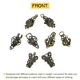 thumbnail image 3 of Uxcell 4 pack Vintage Sweater Clips Cape Cloak Clasp Cardigan Clips Shawl Clasp, Bronze, 3 of 8