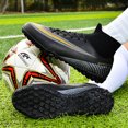 thumbnail image 4 of Botas de fútbol transpirables y ligeras para exteriores, zapatos de entrenamiento de fútbol antideslizantes, botines Unisex, talla 35-45, novedad de 2022, 4 of 5
