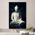 thumbnail image 2 of wall26 Canvas Print Wall Art Meditating Buddhism Buddha Statue Jungle Shadows Cultural Religious Photography Realism Decorative Yoga Multicolor Relax/Calm for Living Room, Bedroom, Office - 32"x, 2 of 5