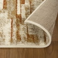thumbnail image 3 of BNM Abstract Graphic Design Indoor Area Rug, 7' x 9', Rust, 3 of 6