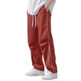 thumbnail image 2 of Akiihool Mens Casual Pants Men's Big and Tall Stretch Cuffed Pleated Pant Wine,S, 2 of 6