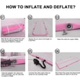 thumbnail image 4 of Fbsport Air Track 13 ft Infltable Gymnstics Tumbling Mat with Electric Pump For Kids Teens,6" Thickness Mat, Pink, 4 of 7