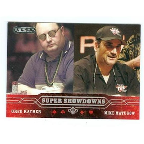Greg Raymer et Mike Mattusow Carte à Collectionner 2006 Razor Poker No.60 (Joueur de Poker WSOP WPT)