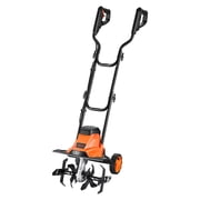 VEVOR 14in Corded Electric Tiller, Garden Rototiller, 10A Heavy-Duty Tilling Machine, Cultivator with Steel Tines and Foldable Handle, for Lawn, Yard, and Gardening Care